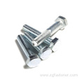 4.8 grade blue white zinc outer hexagon bolt DIN931 933